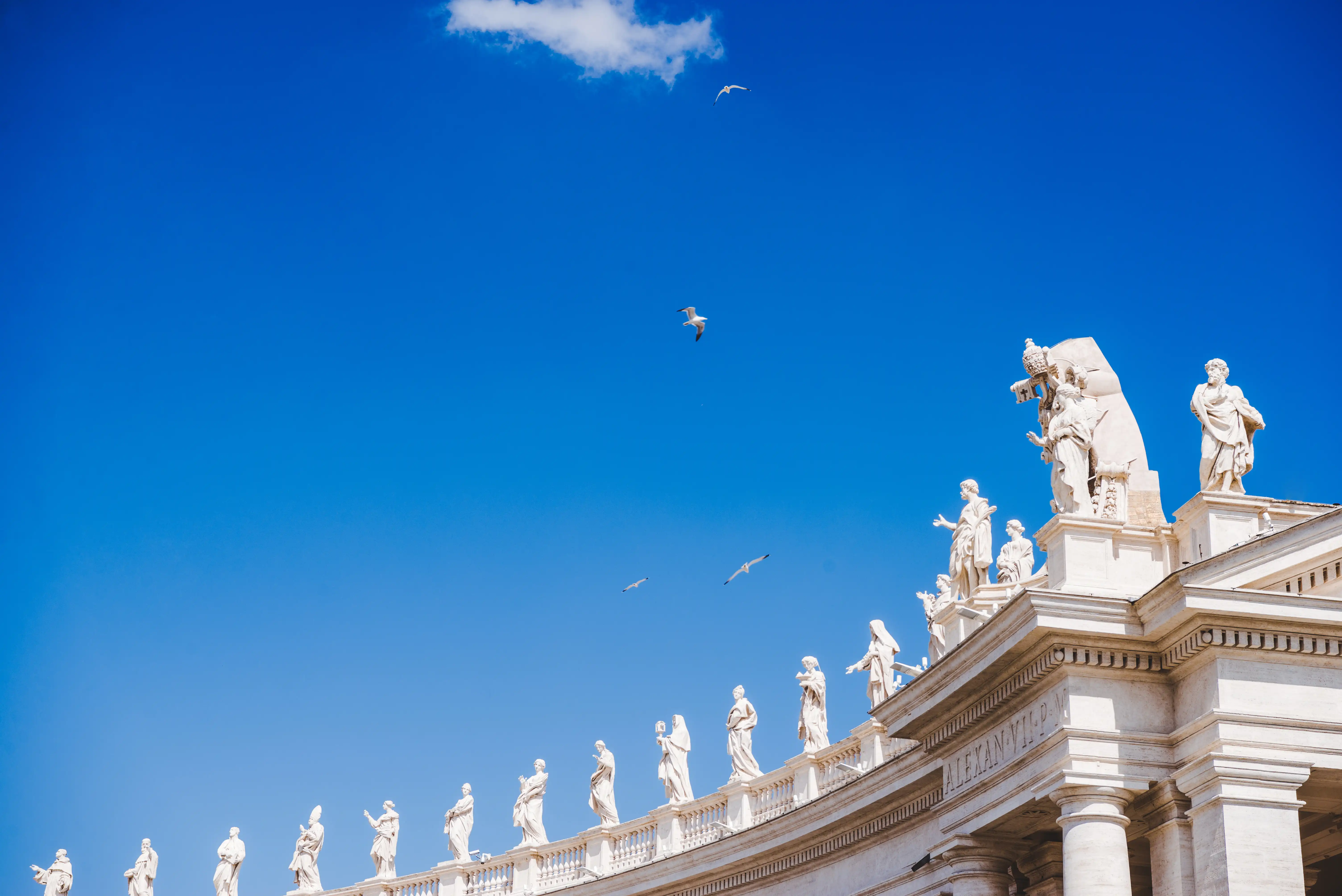 Beautiful view of Rome