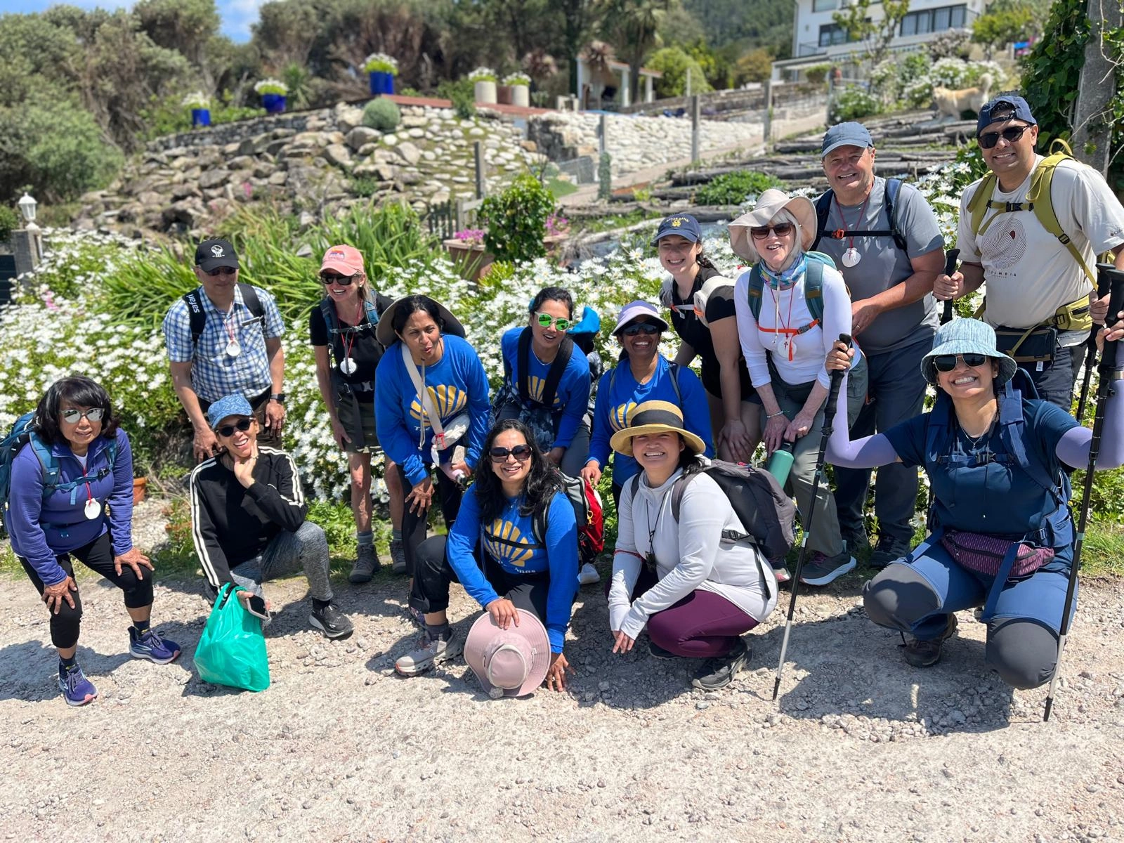 Group hiking adventure